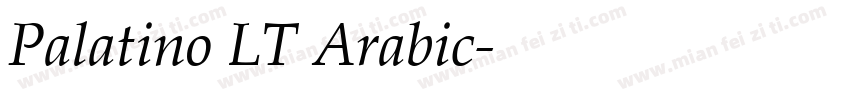 Palatino LT Arabic字体转换